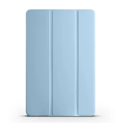 Premium Leather Flip Case with Magnetic Closure and Pen Holder for Idea Tab Pro 12.7 (Ice blue)