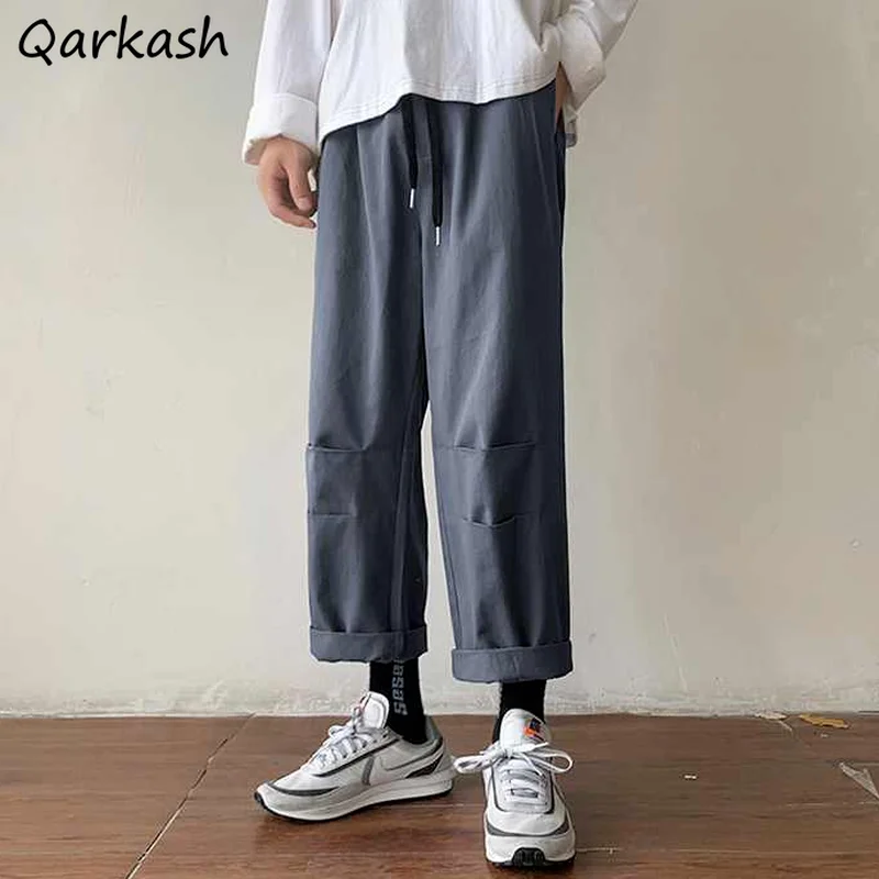 

Pants Women Pure Streetwear Fashion Chic Casual Drawstring Female Autumn Cargo Style Vintage Basic Mujer Mopping Ins Popular New