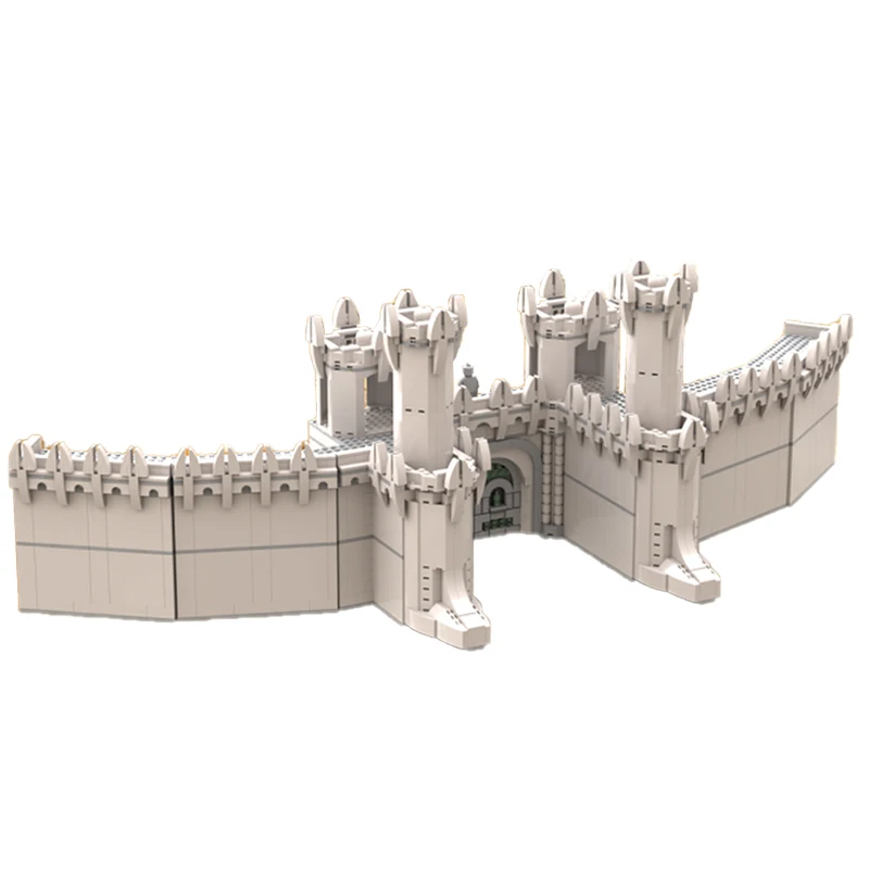 

2574PCS Moc Famous rings Movie Architecture The Walls of Minas Tirith model DIY creative ideas Toy birthday Gift building Blocks