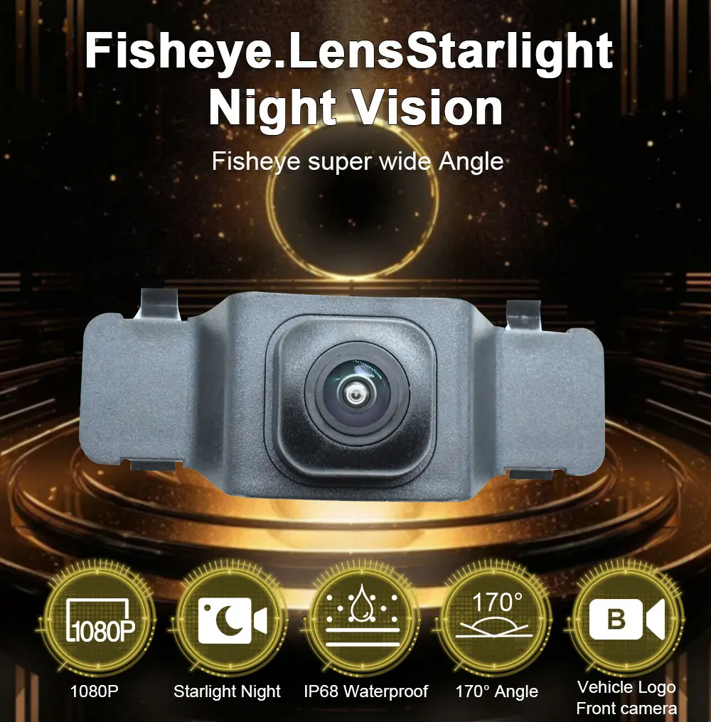 Toyota Corolla Hybrid E210 2018 2019 2020 2021 2022 차량 로고 전면보기 카메라 170 ° Fisheye AHD 1080P 자동차 전면 카메라