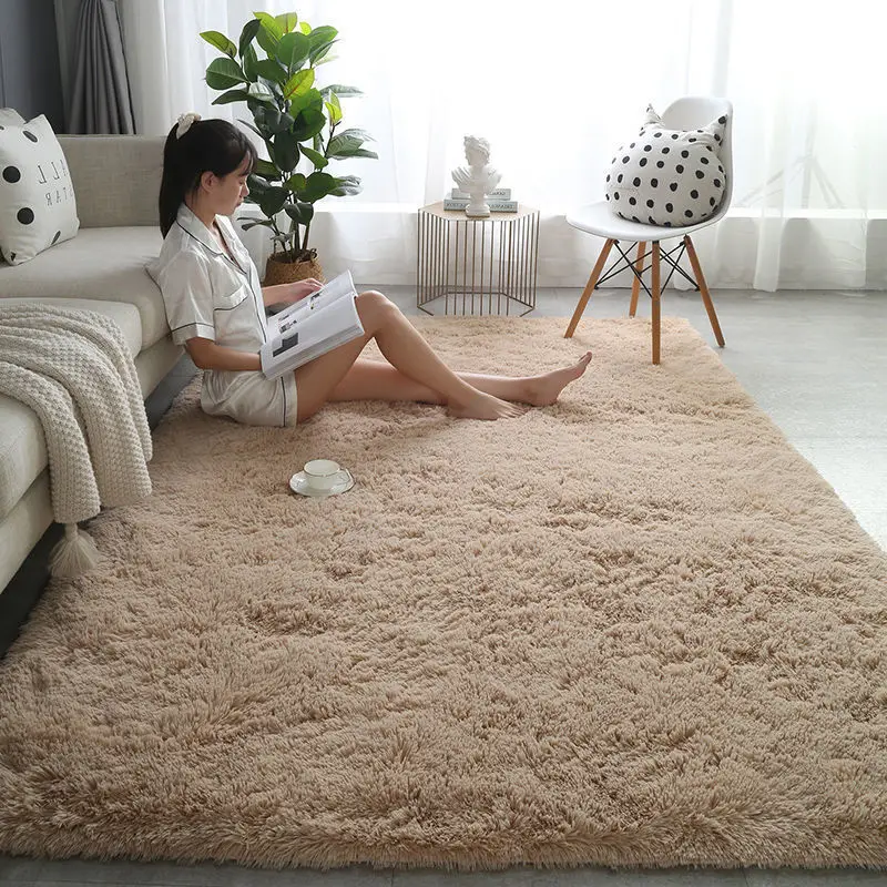 

C124Nordic style living room carpet, bedroom coffee table mat, girl's room, bedside household plush thickened