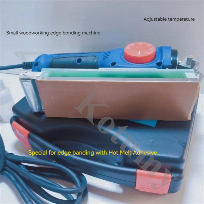 220V Woodworking Portable Edge Banding Machine Adjustable Temperature Wood PVC Manual Edge Bander For Self-adhesive Banding