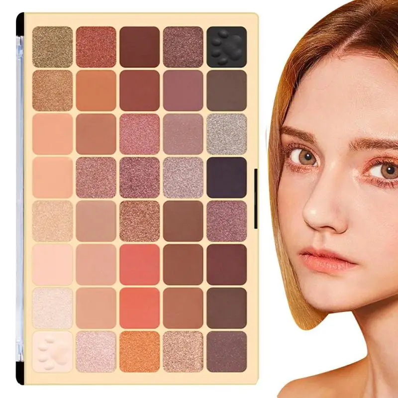 

Makeup Eyeshadow Palette 40-Color Eye Shadow Pallet Blendable Long-lasting Highly Pigmented Fine Powder Matte Shimmer Eye Shadow