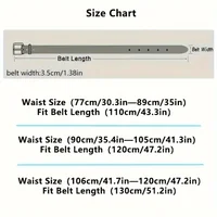 Ceinture pour hommes d'affaires de mode véritable marque de luxe ceinture boucle en métal ceinture en cuir PU de haute qualité ceinture souple avec pantalon Cargo jean 2