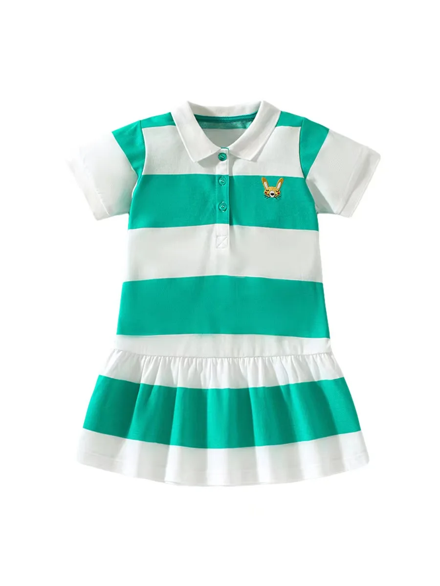 여아용 여름 공주 드레스 슬리브, 원피스 파티, 아기 드레스, 어린이 의류, 2-7 세, 2024 신제품 