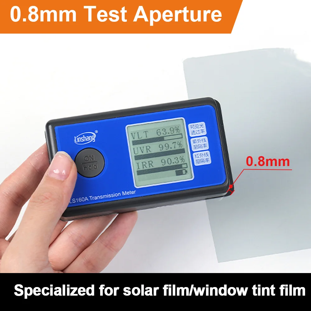 Produktbild von BIlinli LS162 Fenstertönungsmesser – Solarfilm-Transmissionstester Für VLT, UV & IR In Einem Gerät