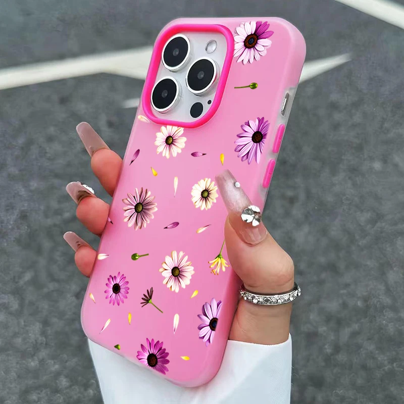 Elegant Floral Pattern Jelly Phone Case Cover