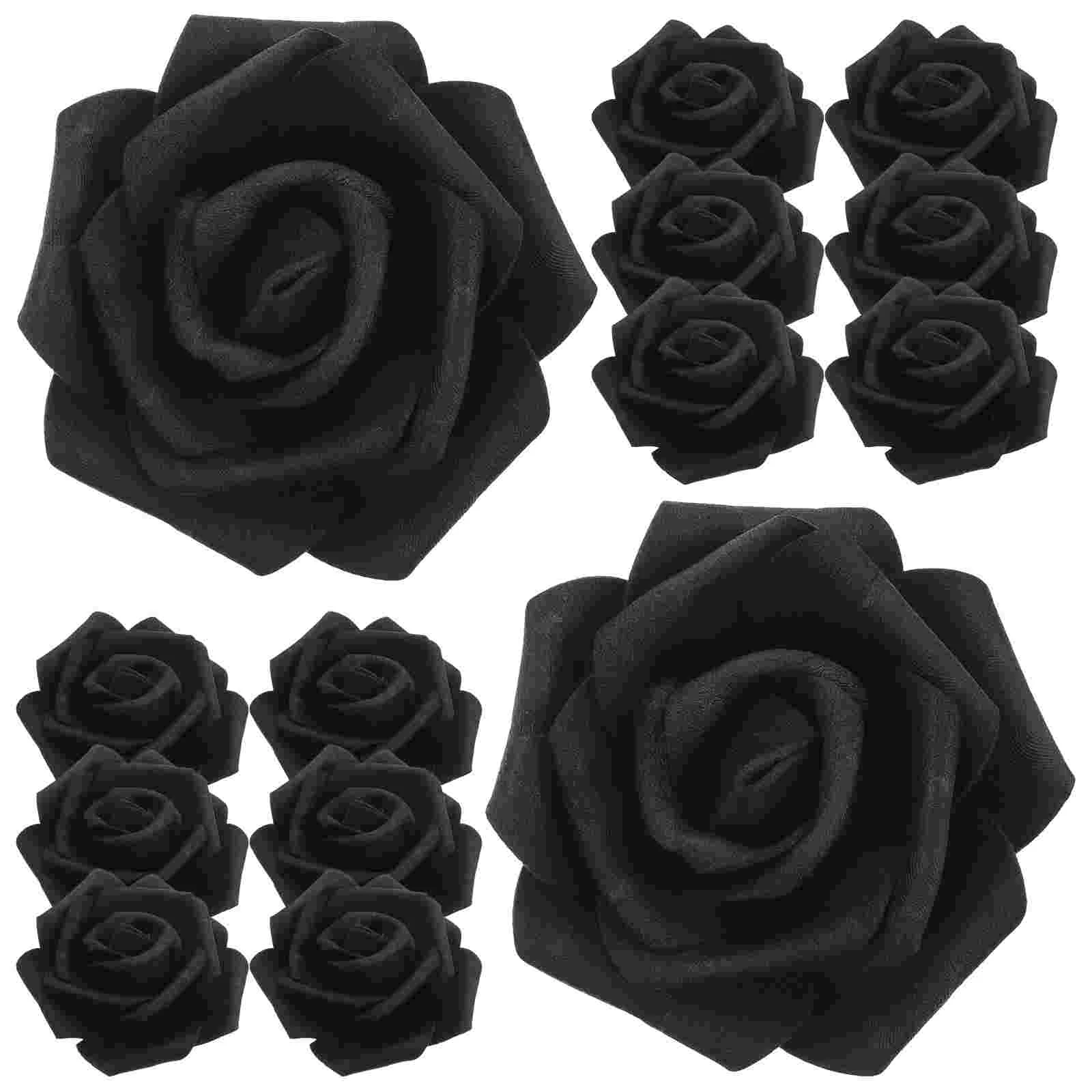 

DIY Crafts Flowers Artificial Flower Faux Rose Head Wedding Decoration Artificial Rose Head Photo Props Fake Rose Head