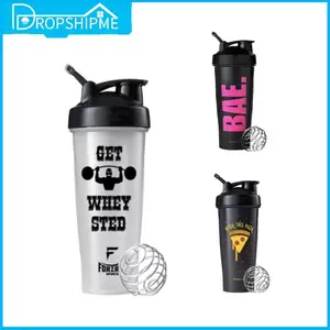 819ML Marvel Avengers Water Bottle Fitness Shaker Sports Water Cup Men's  Whisk Protein Shake Powder Cup