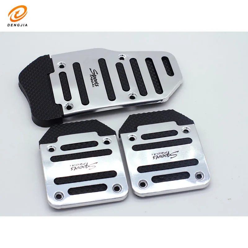 Car Pedals Automobile Manual Stop Pedal Modified Brake Throttle Clutch Aluminum Alloy Pedal Non-slip Pad Stainless Steel Universal
