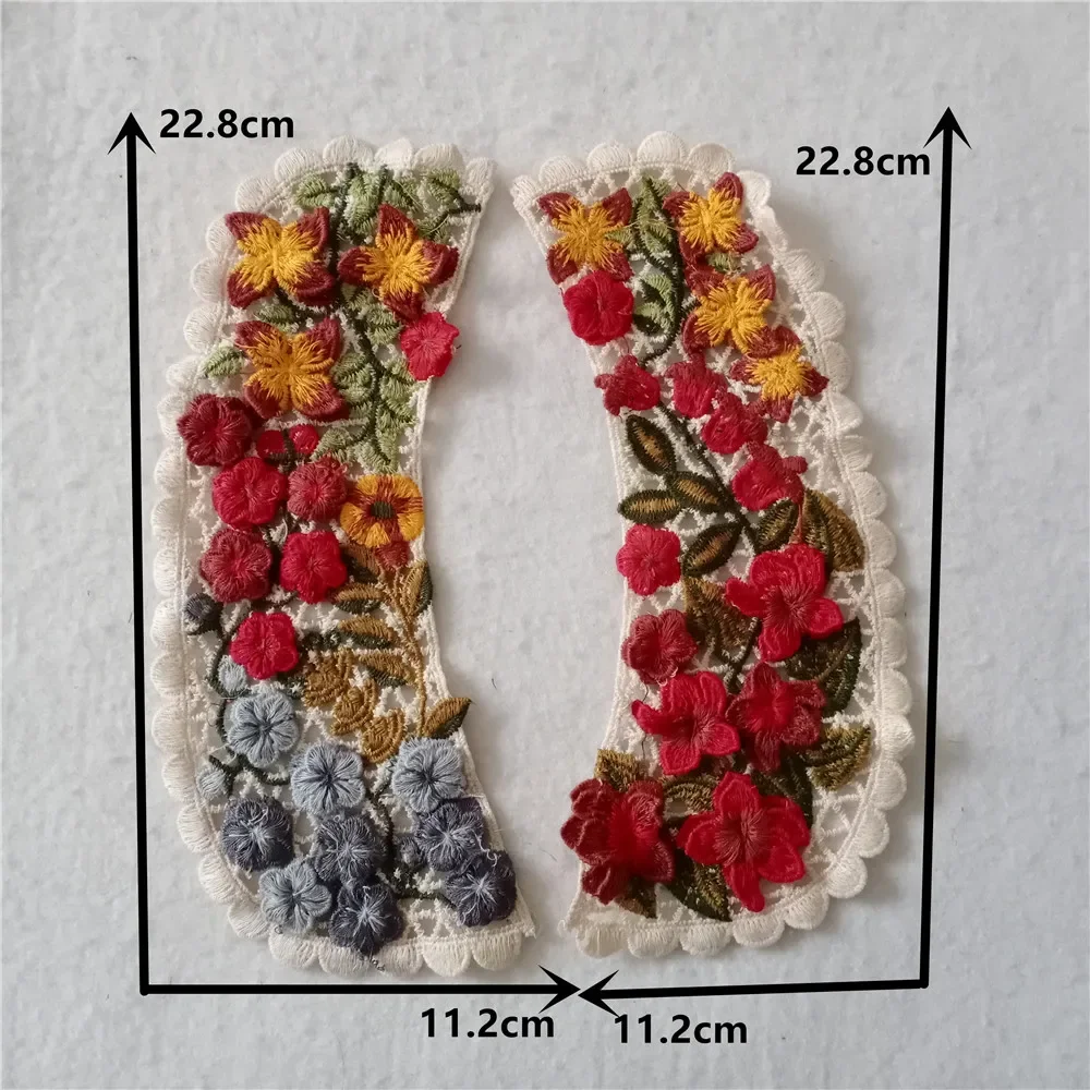 Delicate Hollow Lace Collar Embroidery Lace Fabric DIY Applique Collar Decoration Clothes Neckline Sewing Accessories lace fabric,lace garment accessories,lace sewing supplies,lace decoration,lace accessories,lace sewing accessories,clothing accessories
