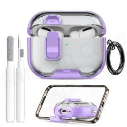 All - in - One Protective AirPods Pro 3 Case with Phone Stand & Cleaning Kit - AirPods Pro 3 (Light Purple)