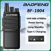 BaoFeng BF-1904 Walkie Talkie High Power Type-C Charging UHF 400-470MHz Portable Powerful Penetrating Radios FM Radio Long Range 1