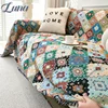 Retro Cotton Linen Sofa Towel Anti Cat Scratch Four Season Universal Sofa Covers for Living Room Boho Style Couch Slipcover Home 1