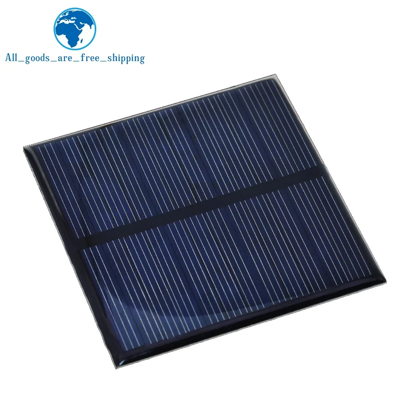 TZT1/3pcs 6V 150mA 0.9W 태양 전지 패널 다결정 80*80MM 미니 Sunpower 태양계 DIY 배터리 휴대 전화 충전기