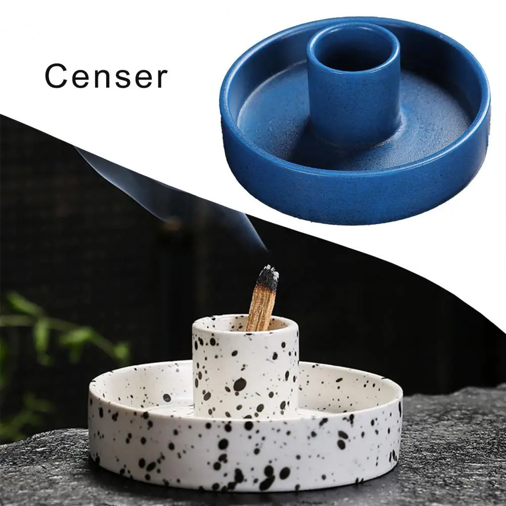 

Wide Incense Tray Handmade Ceramic Incense Stick Holder with Unique Design Ash Catcher Sturdy Smudge Bowl for Burner Tray Sturdy