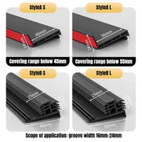  แถบปิดผนึกกันลม กันน้ำ กันเสียง กันฝุ่น สำหรับประตู หน้าต่าง บานเลื่อน ระเบียง ขนาด 1.1 เมตร ผลิตจาก TPE แบบมีกาวในตัว 5