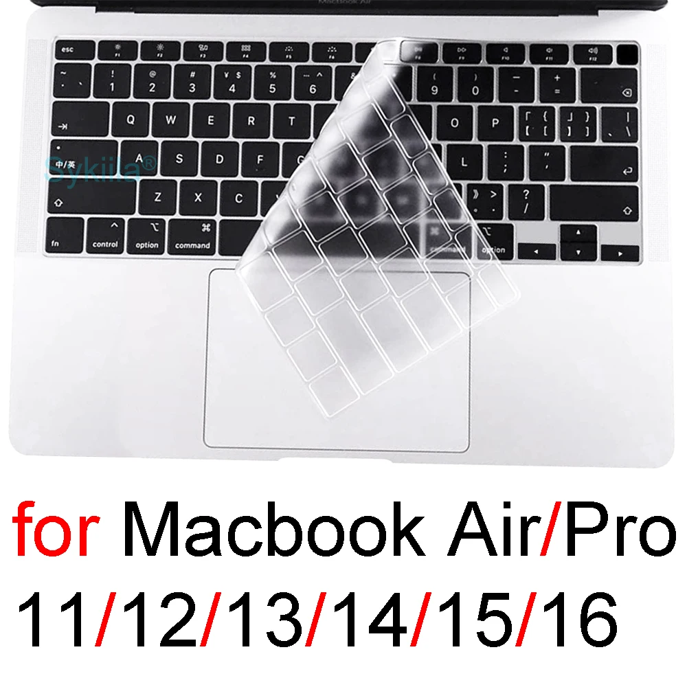 Keyboard Silicone Cover for Macbook Air 13 M1 15 M2 11 Pro 13 14 M2 Max Pro 16 15 17 12