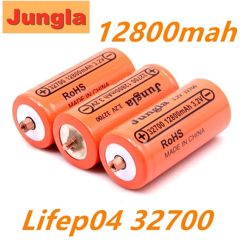 Batería recargable lifepo4, 100% Original, 32700, 12800mAh, 3,2 V, batería de litio profesional, fosfato de hierro con tornillo