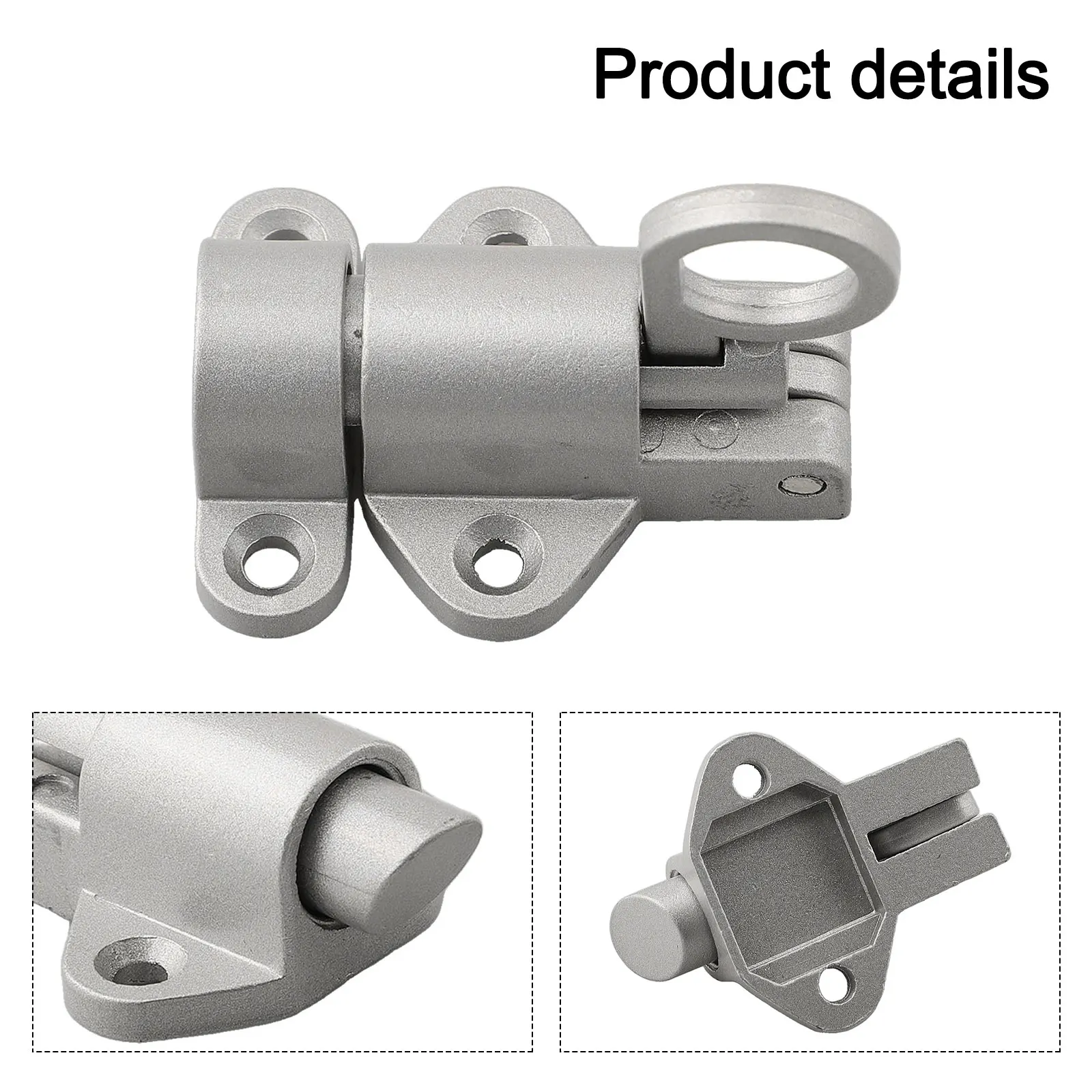 Aluminum Alloy Window Gate Security Pull Ring Springs Door Latch