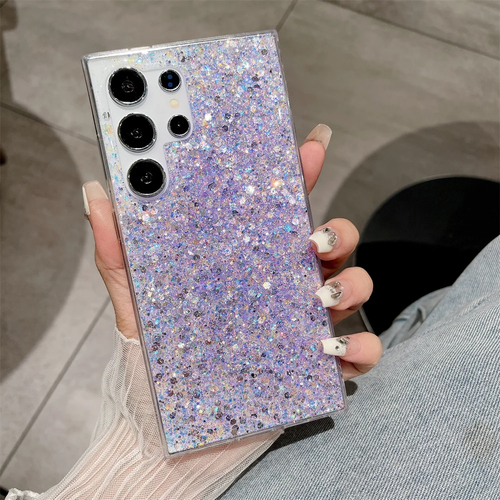 Luxury Aesthetic Glitter Sequin Shiny Phone Case Cover