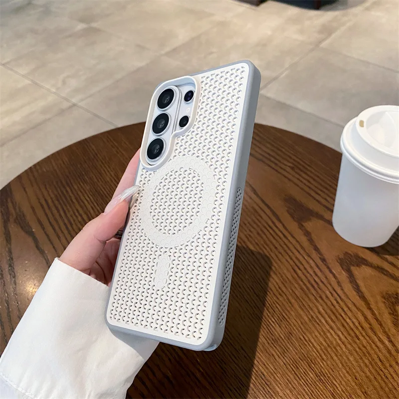 Luxury Magnetic Breathable Heat Dissipation Phone Case - Shockproof Protective Hard Cover