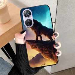 Cute Black Soft Silicone TPU Phone Case - Painted Design Cover for Blackview A200 Pro (55)