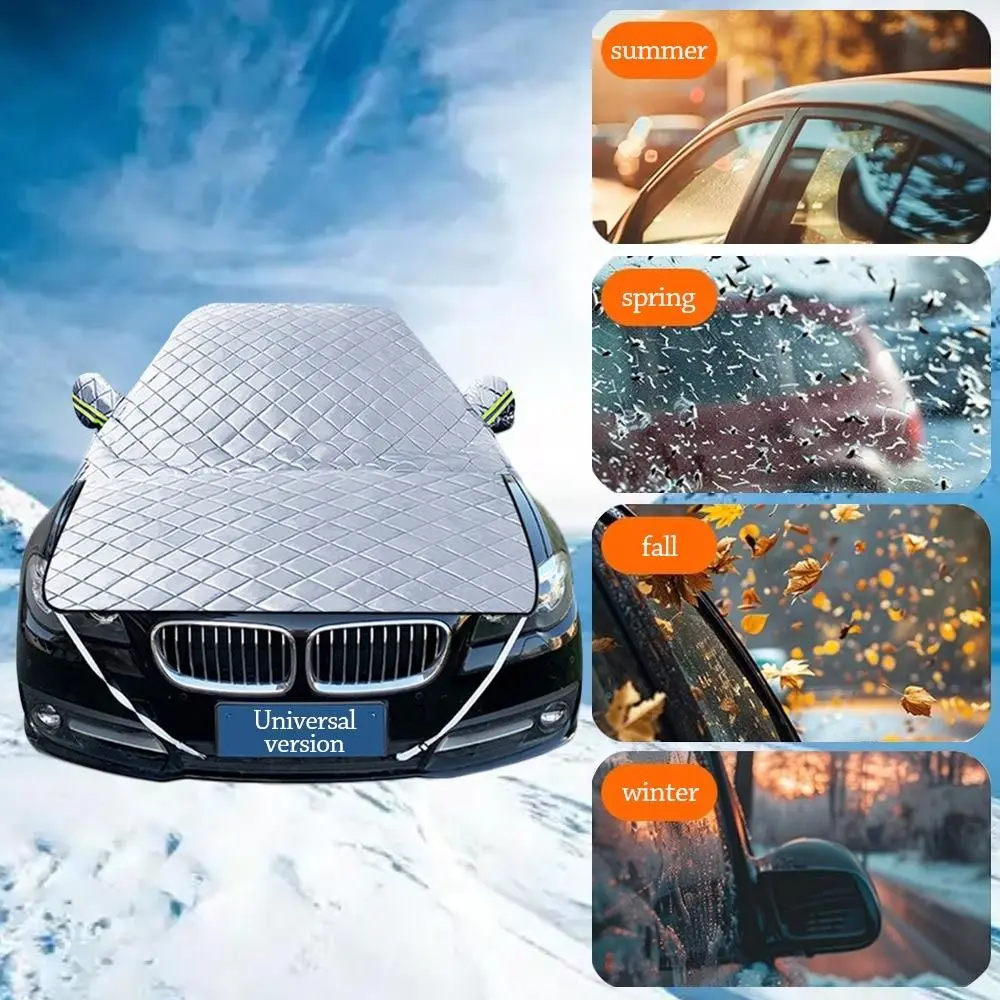 Aluminum Film Car Windshield Cover Anti-Fog Windproof Windshield Sunshades UV Protection Anti-Frost Car Sun Shade