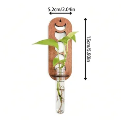 Glass Plant Terrarium with Vertical Display Stand for Decorative Garden and Office Spaces (Rectangle)