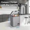 Chest Freezer, Small Deep Freezers Top Door with Removable Basket, 7 Temperature Control Energy Saving, Compact Freezer for Home 3