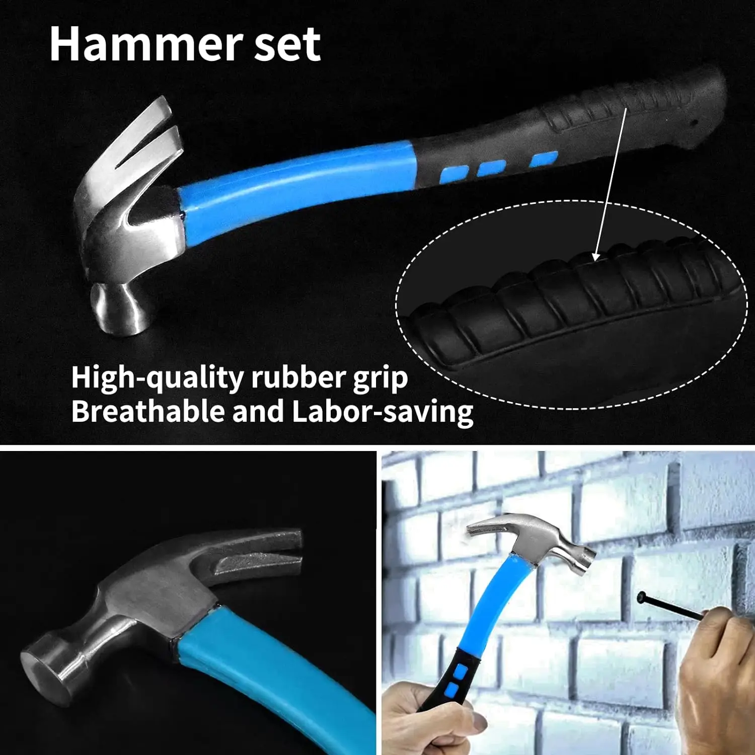 Tool Sets for Men Tool Box with Tools Kit with Rolling Complet Set Household Tool Set Aluminum Trolley 2