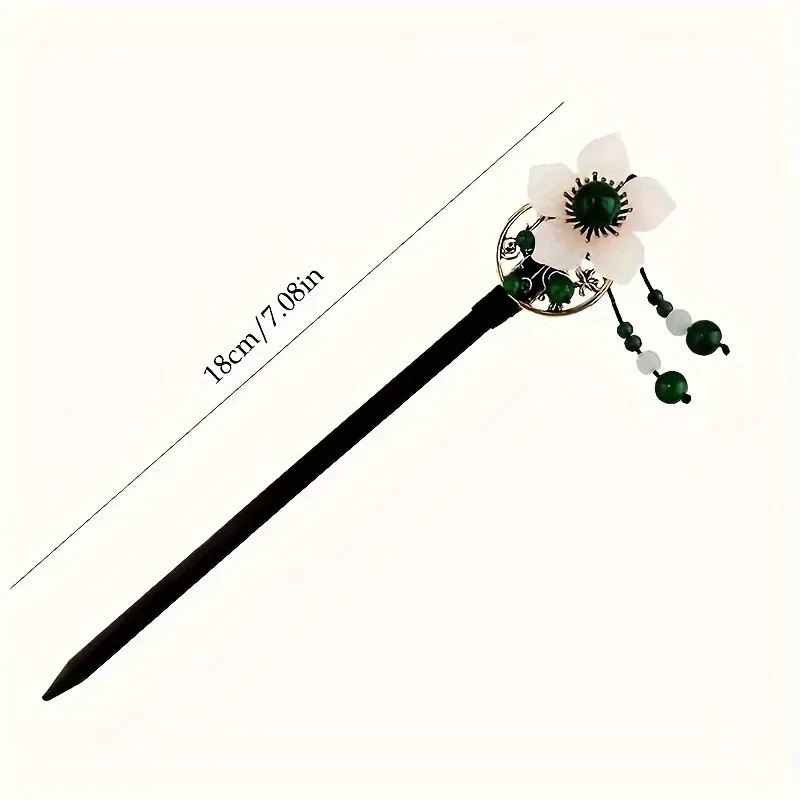 Elegant Chinese Style Hair Accessory jewelry accessories jewelry set hair accessory hair stick pearl hairpins Solid Wood Resin Women's Hairpin Suitable for Daily Party Wear Girl Jewelry Hair Needle 1pc
