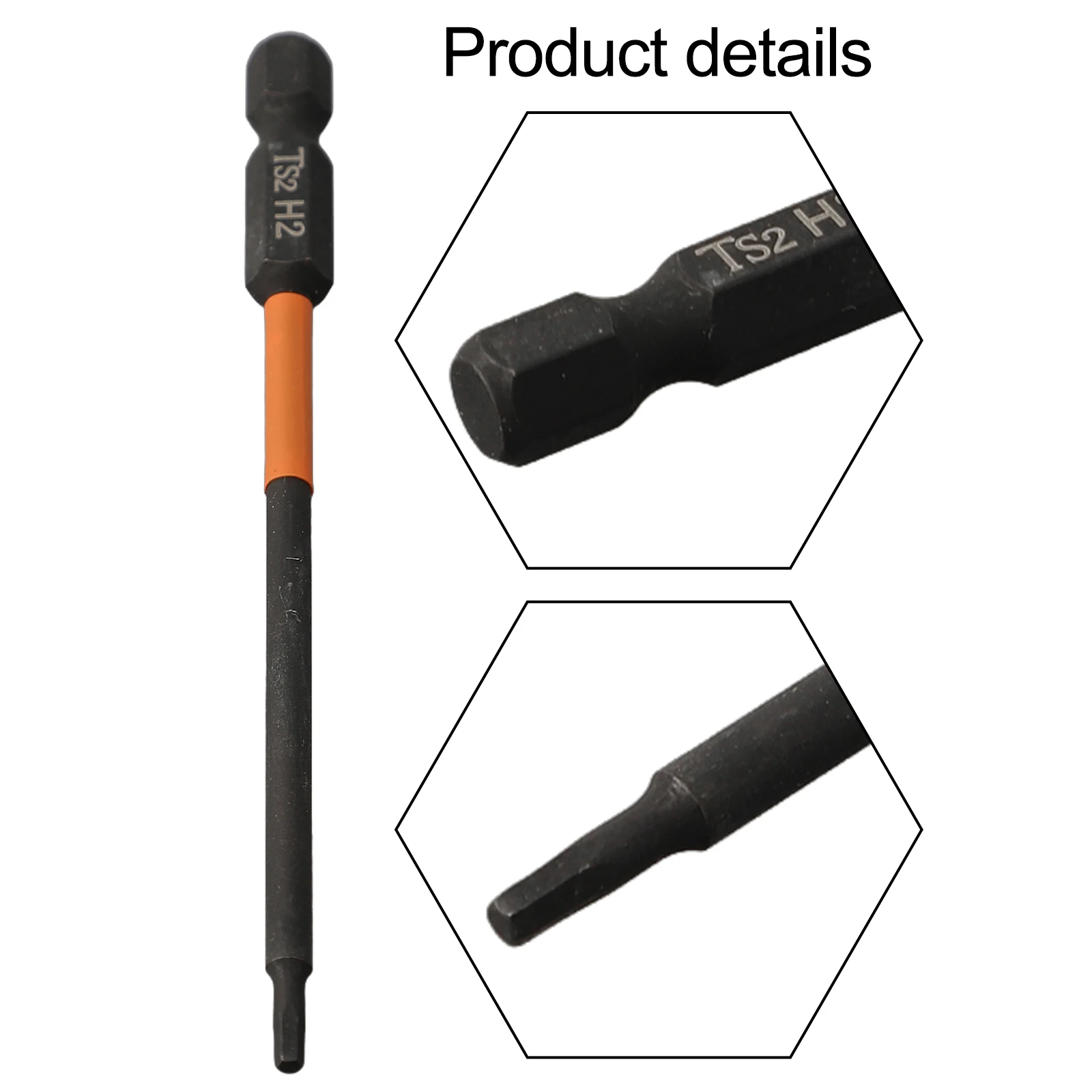

Hexagon Electric Screwdriver Bit Screwdriver 1/4 Inch Hex Alloy Steel Hex High Hardness Swinging Shank Diameter