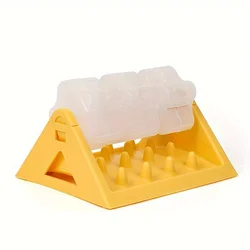 Interactive Puzzle Feeder Toy - Leak - Proof Slow Feeder (Yellow)