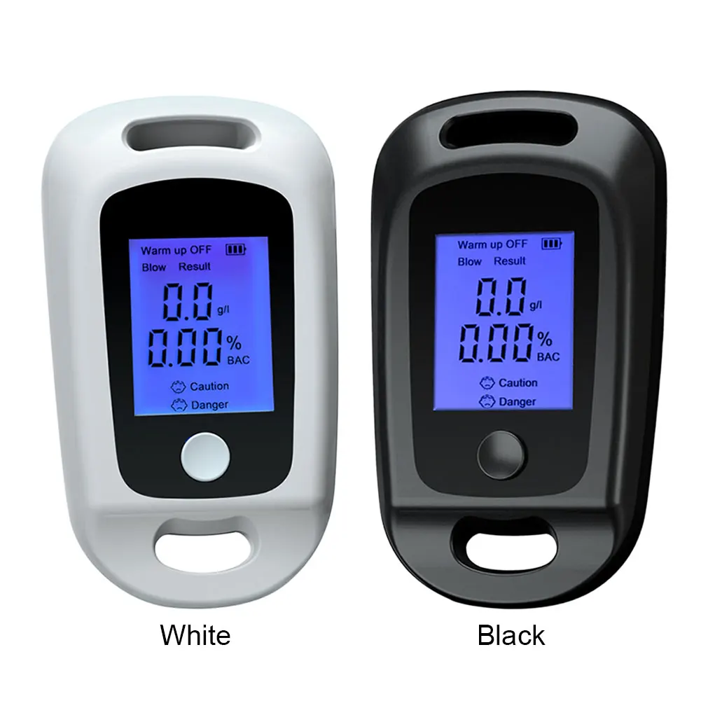 Breath Alcohol Tester LCD Display Handheld Alcohol Analyzer Professional Portable Tester Grade Accuracy for Personal Use