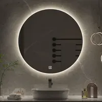 60cm Round Mirror 3 Color Adjustable Intelligent Human Body Sensing Led Bathroom Mirror With Bluetooth Speaker Hotel Decoration 1