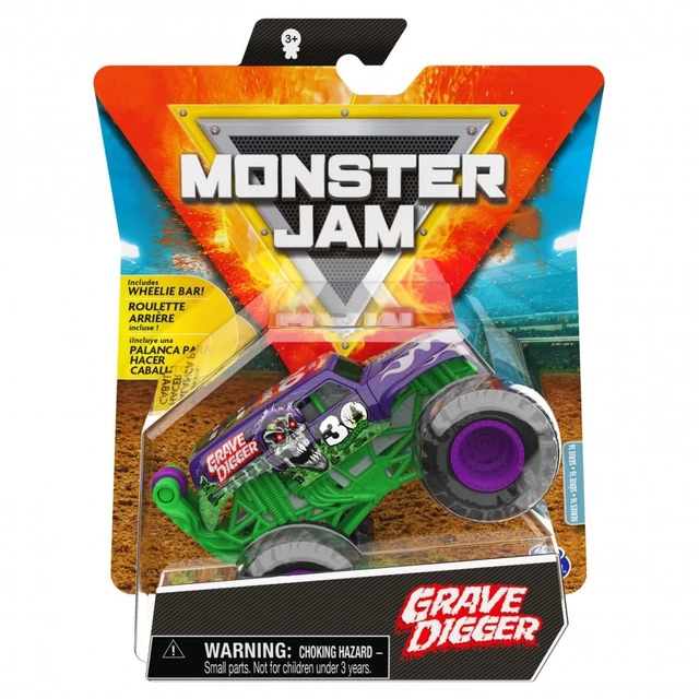 HOT WHEELS MONSTER JAM GRAVE DIGGER CHROME 1:64 SCALE TRUCK FREE SHIPPING!