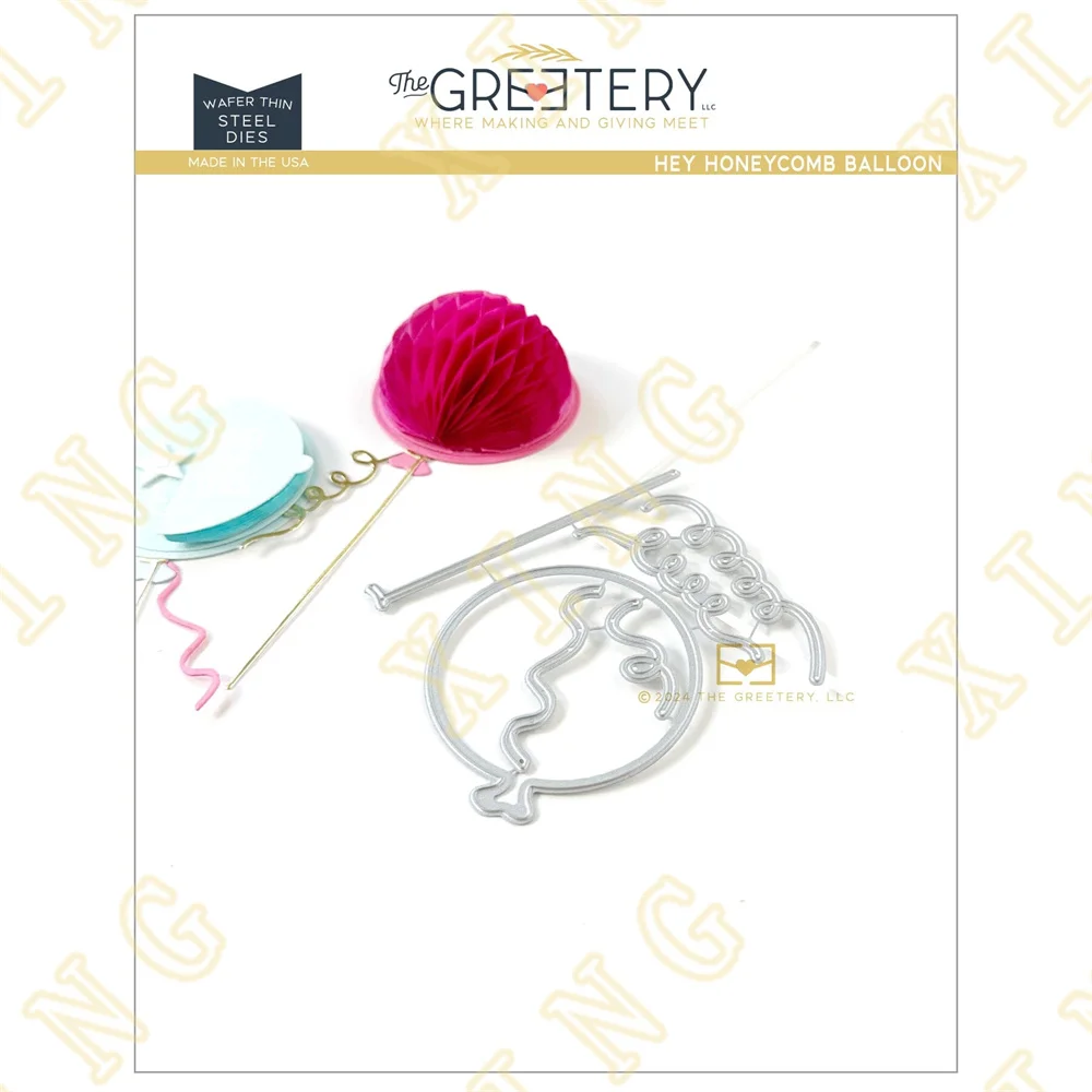 

Hey Honeycomb Balloon Metal Cutting Die Scrapbook Embossed Paper Card Album Craft Template Cut Die Stencils New for 2024 Arrival