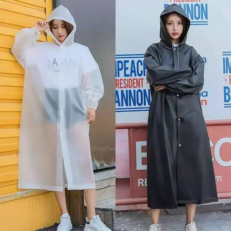 1pc Reusable Waterproof Raincoat Adult Travel Fashion Raincoat Outdoor Portable Lightweight Rain Poncho Home Supplies raincoat poncho