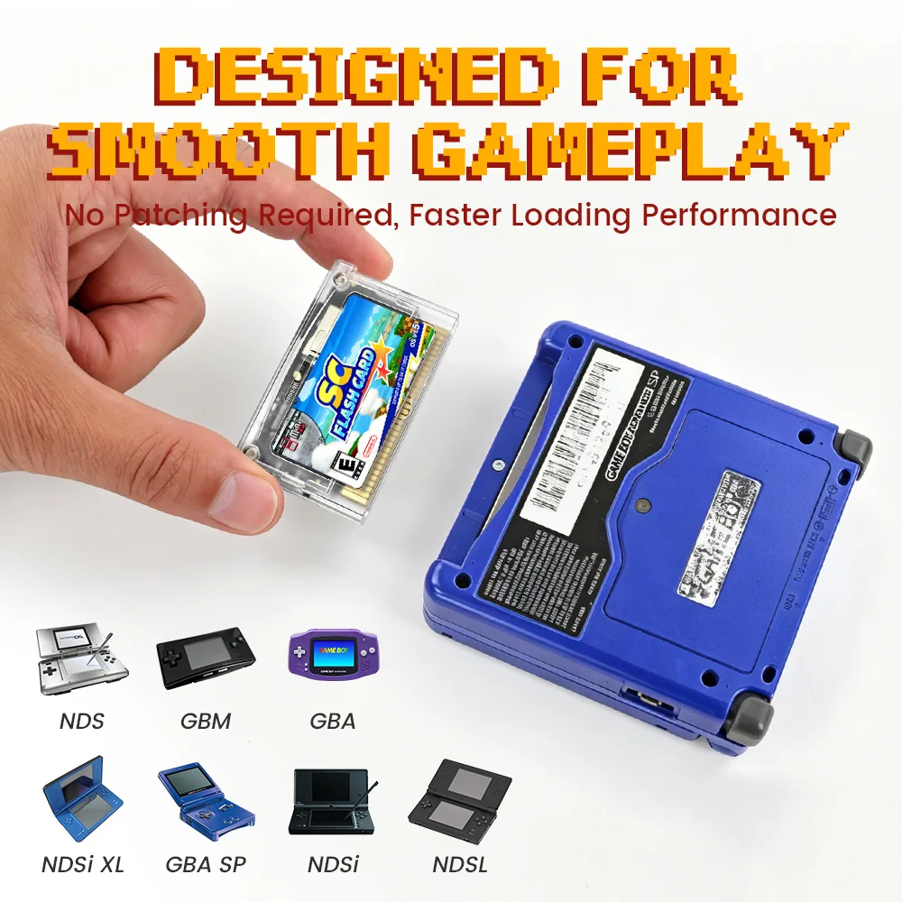 Cartuccia di Giochi Retro SuperFW 5000 in 1, Scheda Flash GBA con Scheda TF da 8G e Flash RTC per Console di Gioco Portatili GBA/GBA SP/NDS - immagine 3
