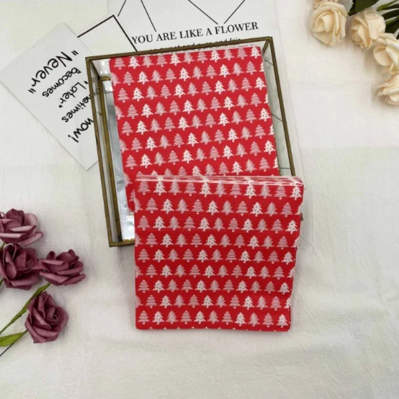 Colourful Printed Napkin Christmas Model Red Christmas Tree Folded Party Restaurant Disposable Placemat Paper 33*33cm
