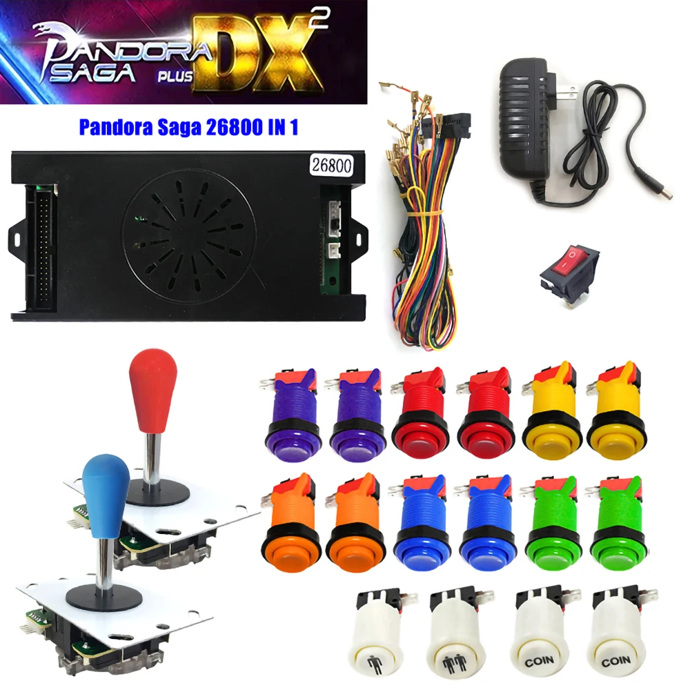 PANDORA BOX SAGA PLUS DX2 9800＆JAMMAキット Pandora Saga DX2 Plus 9800 Arcade Box - 1-4 Players, Supports VGA