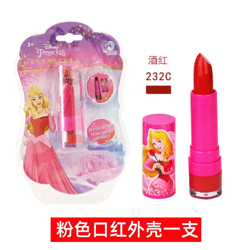 Disney girls frozen princess elsa real Lipstick Cosmetics Make up set  Beauty makeup box With original box kids birthday present 6