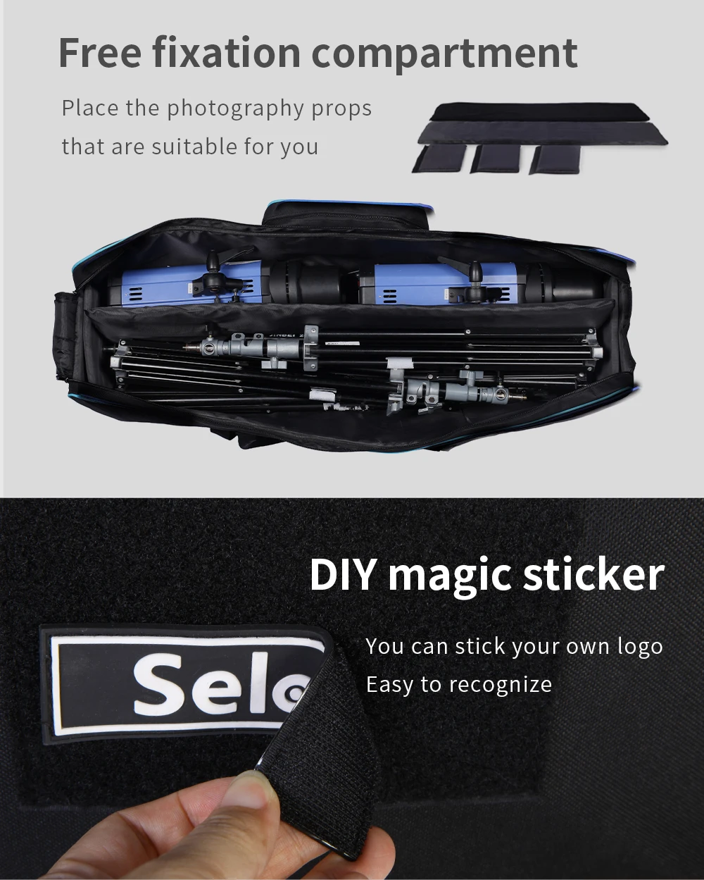 72cm Photography Light Stand Camera Bag Umbrellas Tripod Bag Waterproof Padd Zip