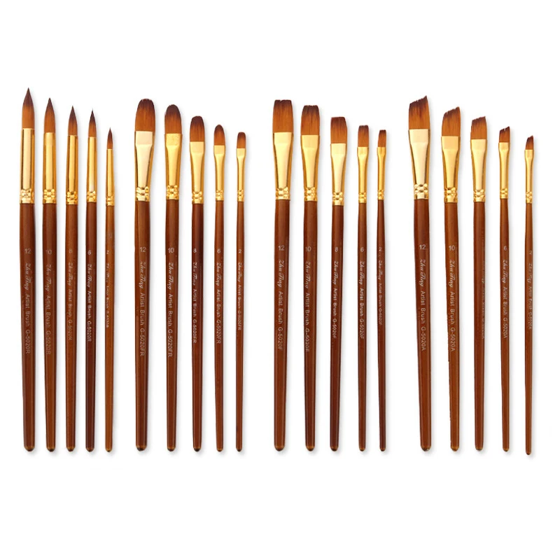 

Face Body Paint Brushes Set Round Pointed Tip Paintbrushes Nylon Hair Artist Acrylic Paint Brushes for Acrylic Oil Watercolor