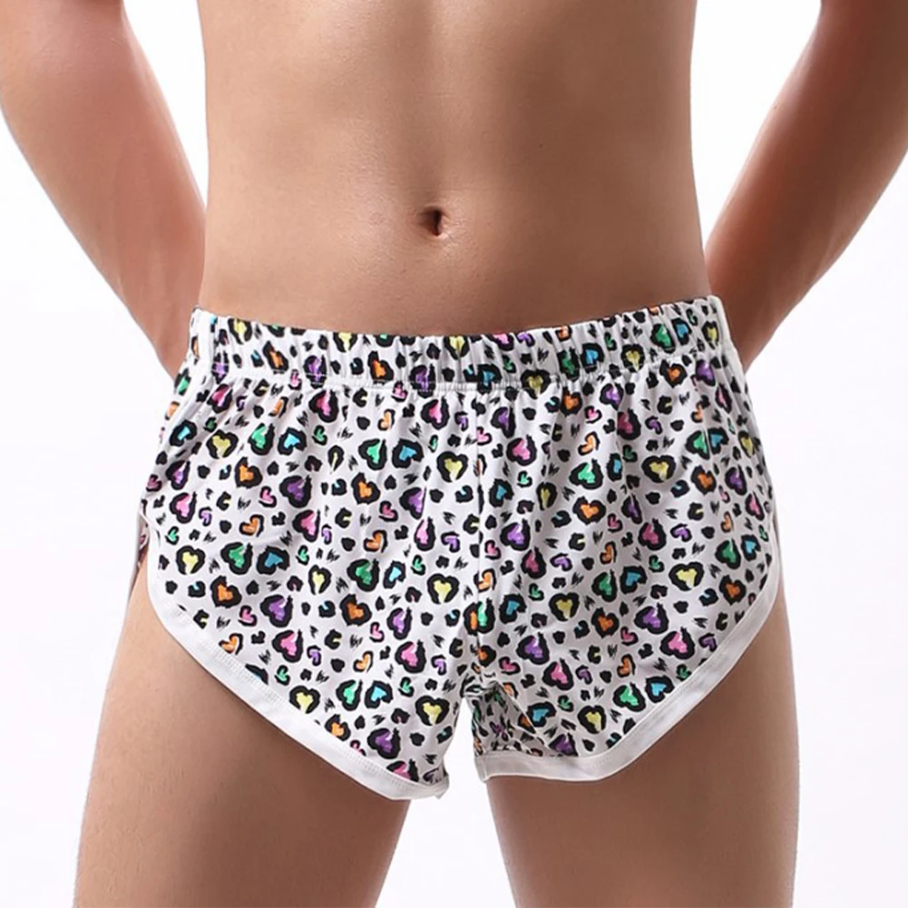 

Men's Underwear Boxer Briefs Aro Panties Printed Shorts Young Nightwear Trunks Teenager Low Rise Panties A Bikini Flat Boxers