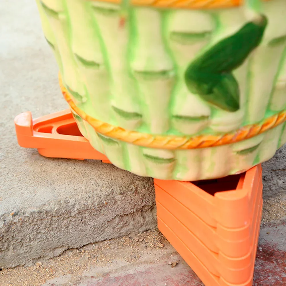 Pot Trays 24/12Pcs Plant Flower Pot Feet Stand Invisible Risers Toes Lifters Triangle Garden Supplies Invisible Pot Lifters