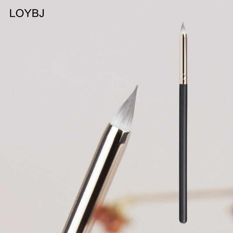 LOYBJ 펜슬 팁 컨실러 브러쉬, 정밀 메이크업 브러쉬, 눈 밑 커버, 비강 컨실러 크림 디테일, 여성 미용 도구