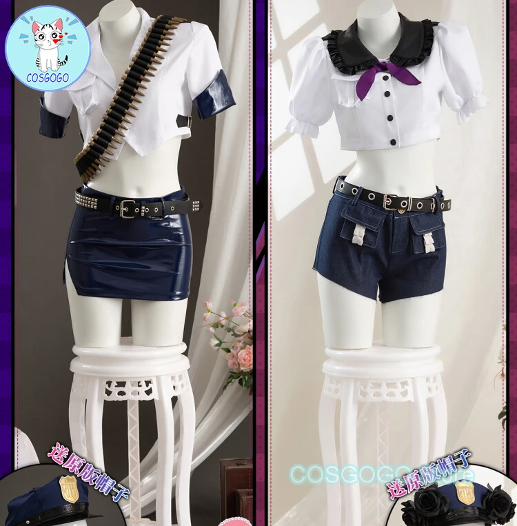 

COSGOGO чулки/трусики анархия Косплей фото и чулки с поясом для чулок женский парик на Хэллоуин