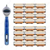 New fusion Shaver Cyclic replaceable Razor Blade 5 Layers Safety Manual Shaving Head Replacement Professional Shaver Blades 3